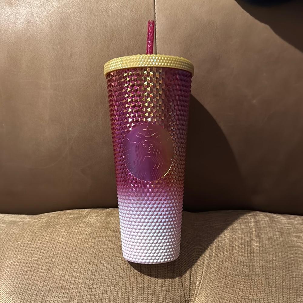 Starbucks Pink and White Gradient Tumbler